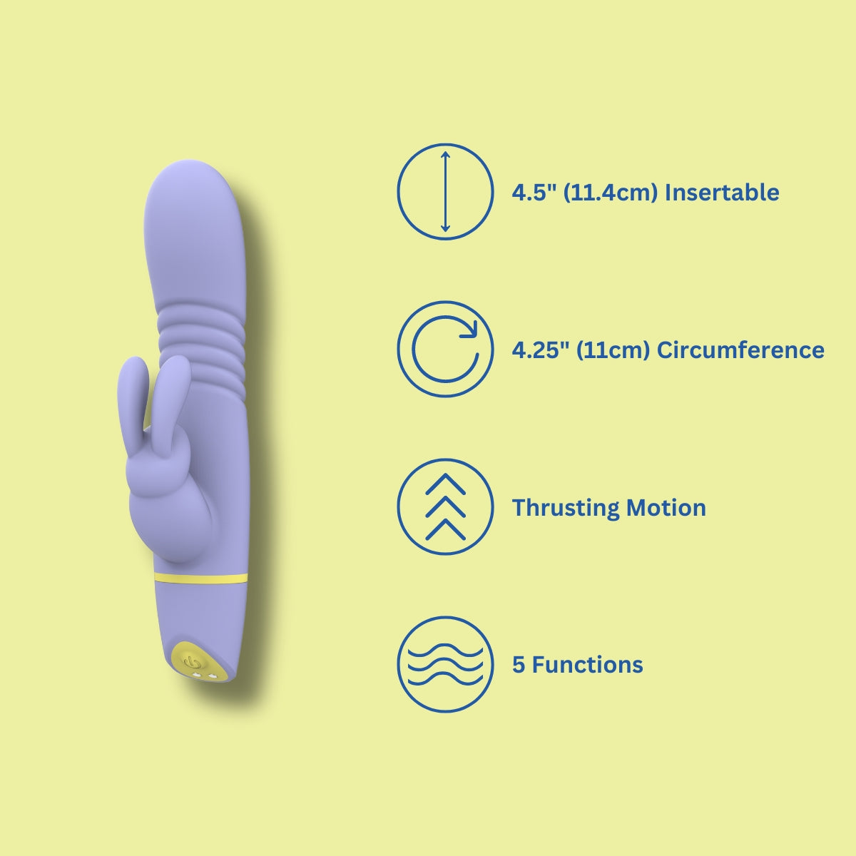 Vibromasseur lapin rechargeable Mina Tide