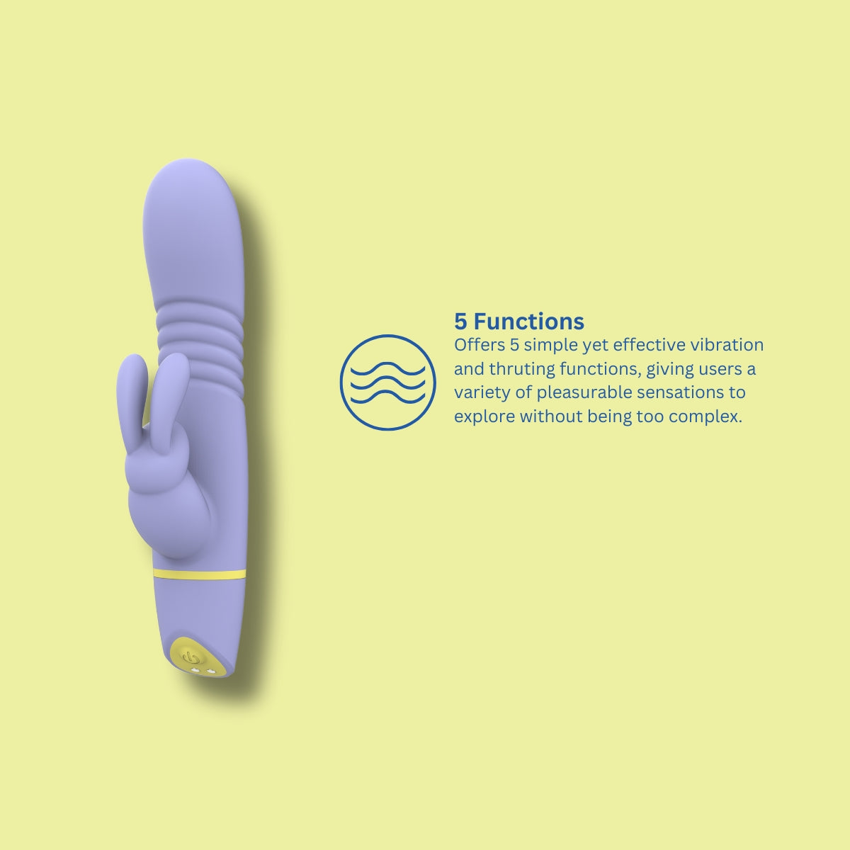 Vibromasseur lapin rechargeable Mina Tide